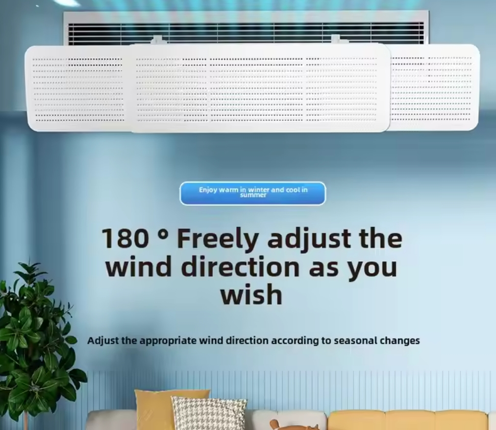 Home Decor Air Conditioner Windshield Anti-Direct Cold Air Deflector and Stretchable Wind Shield Plate