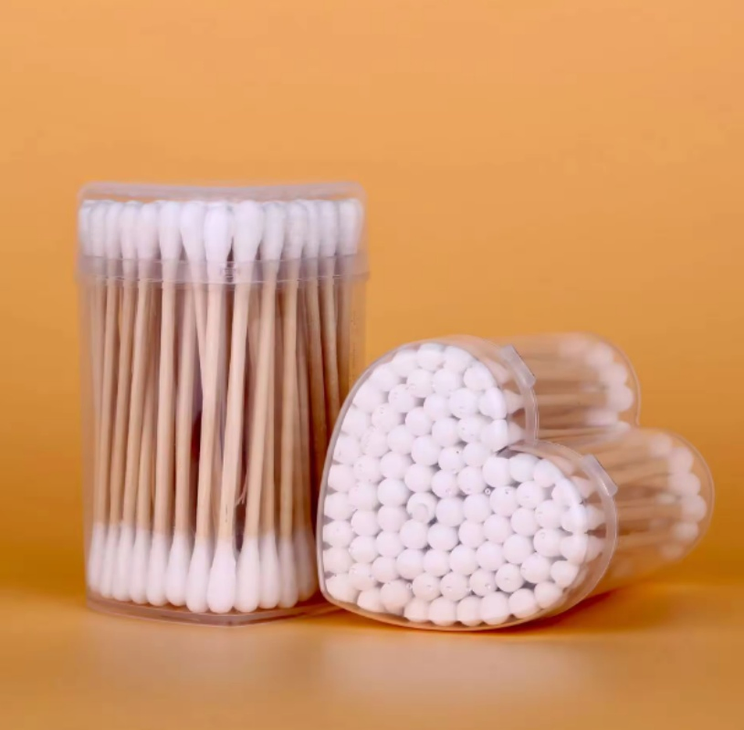 Cotton Buds for Children Disposable Paper Stick Cotton Swabs with Custom Logo