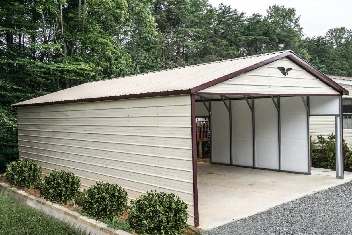 China Foldable Prefabricated Container Prefab Steel Garage Carport