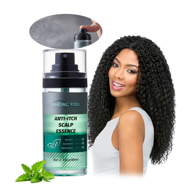 Custom Logo Wholesale 2.12oz/60ml Menthol Hair Care Products Suppliers Anti-Itch Scalp Hair Essence Oil