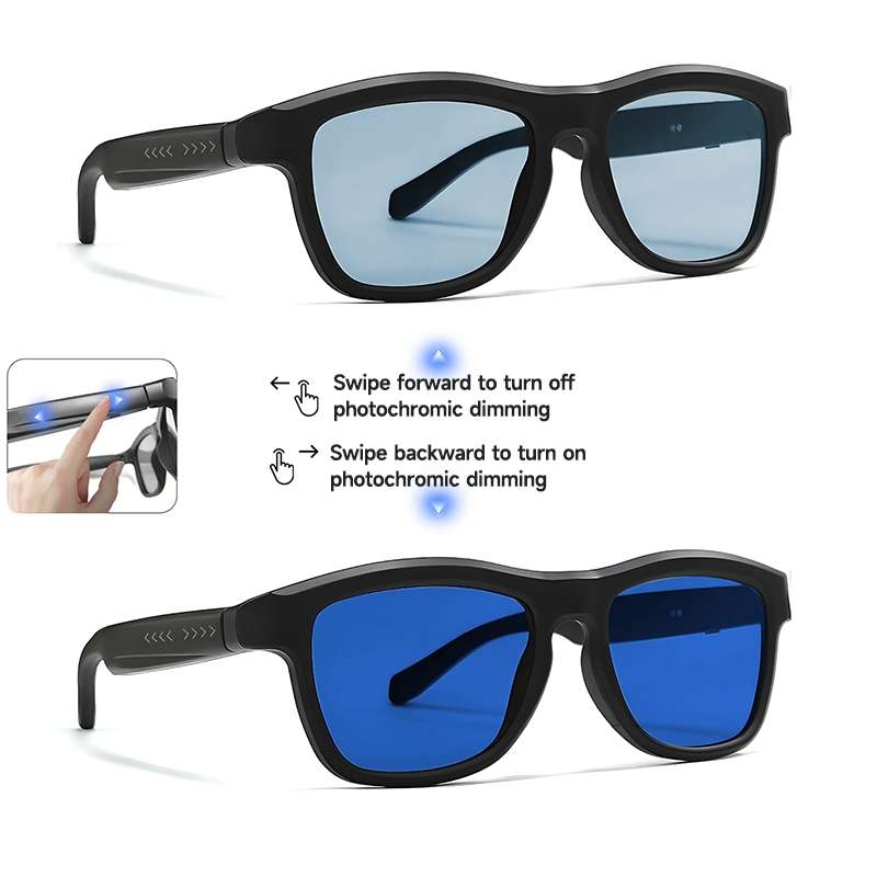 Smart Glasses Bluetooth Glasses for Listening to Musi Talking Navigating UV Protection