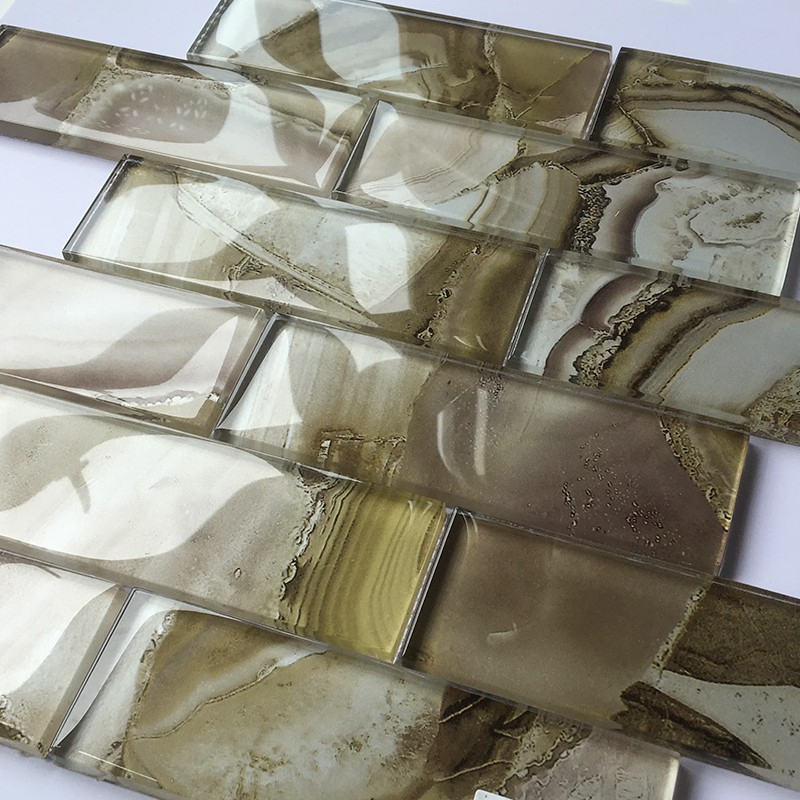 Стеклянная мозаика 30x30 см для кухни и ванной