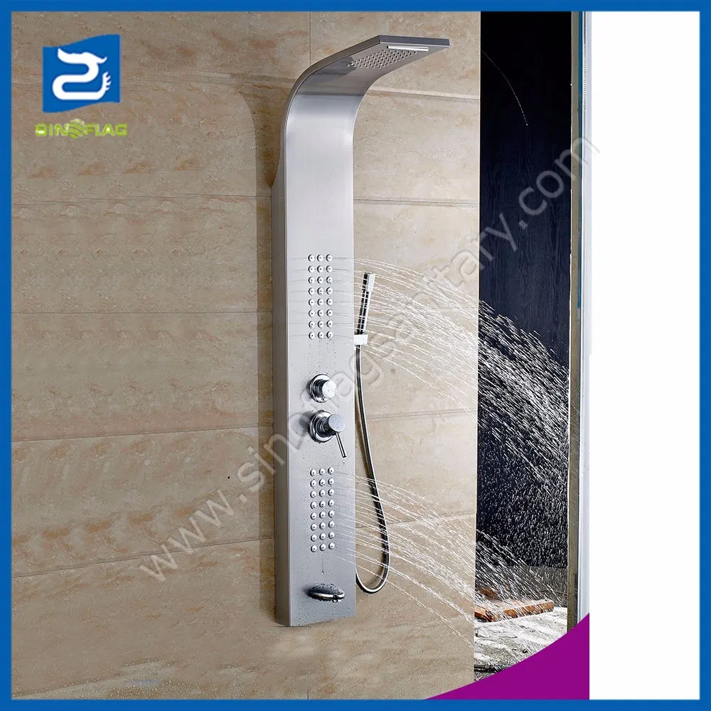 Waterfall Shower Column Thermostatic Shower Panel with Five Functions