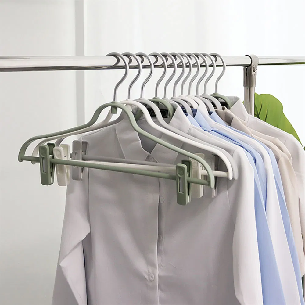 Top Rated Household Clothes Drying Non-Marking Plastic Hooks Non-Slip Pants Rack
