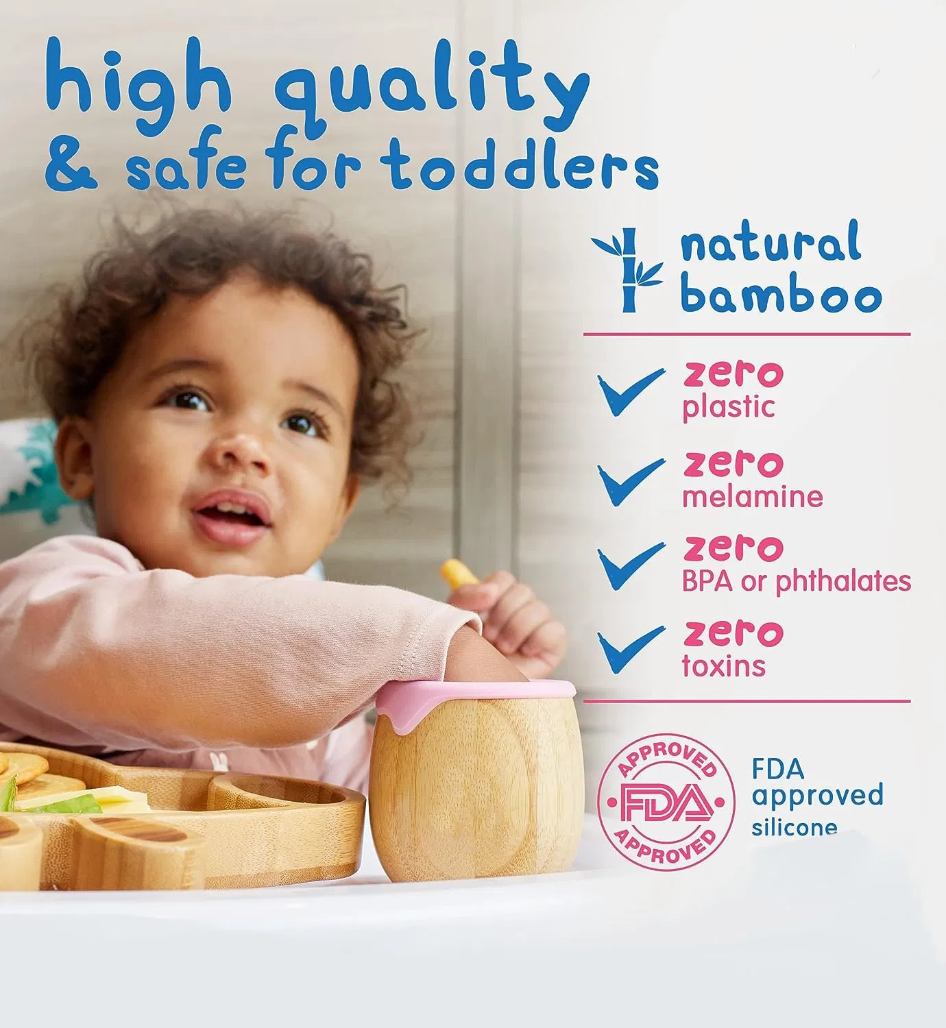 150ml Bamboo Cup for Baby with Silicone Liner