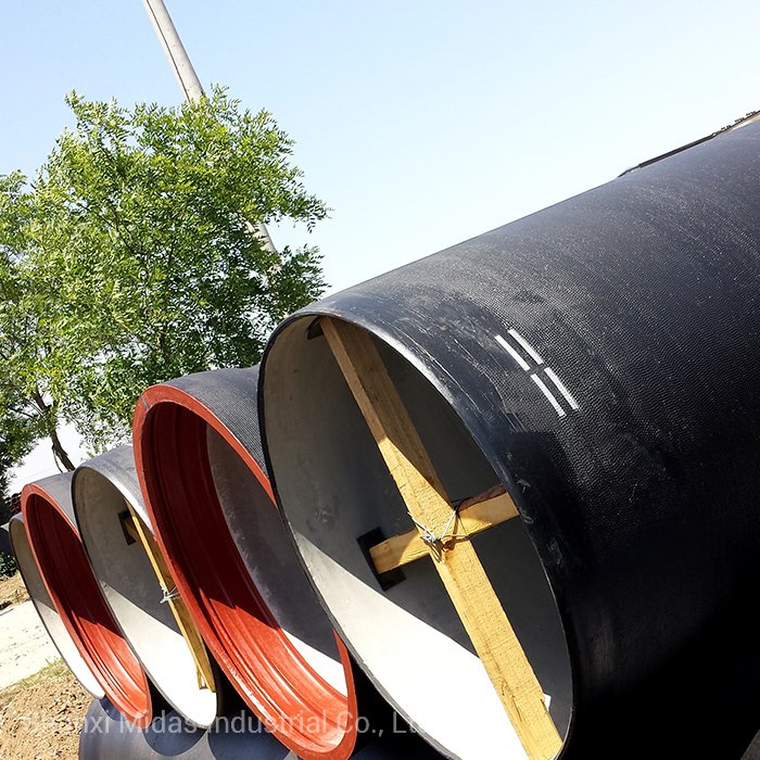 ISO2531 Black Ductile Cast Iron Pipe 300mm for Drinkable Water