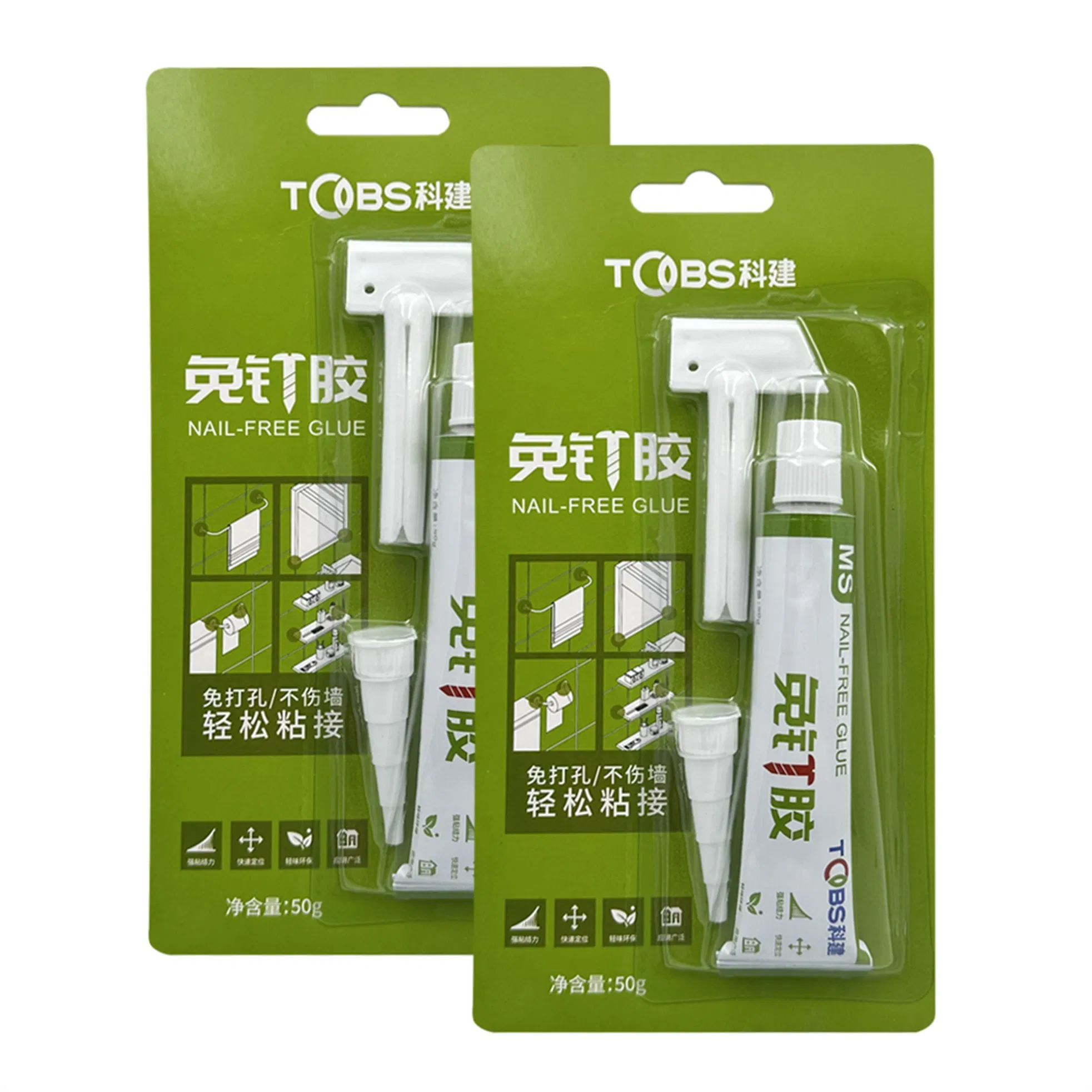 Super Strong No Nail Glue Easy & Quick Installation