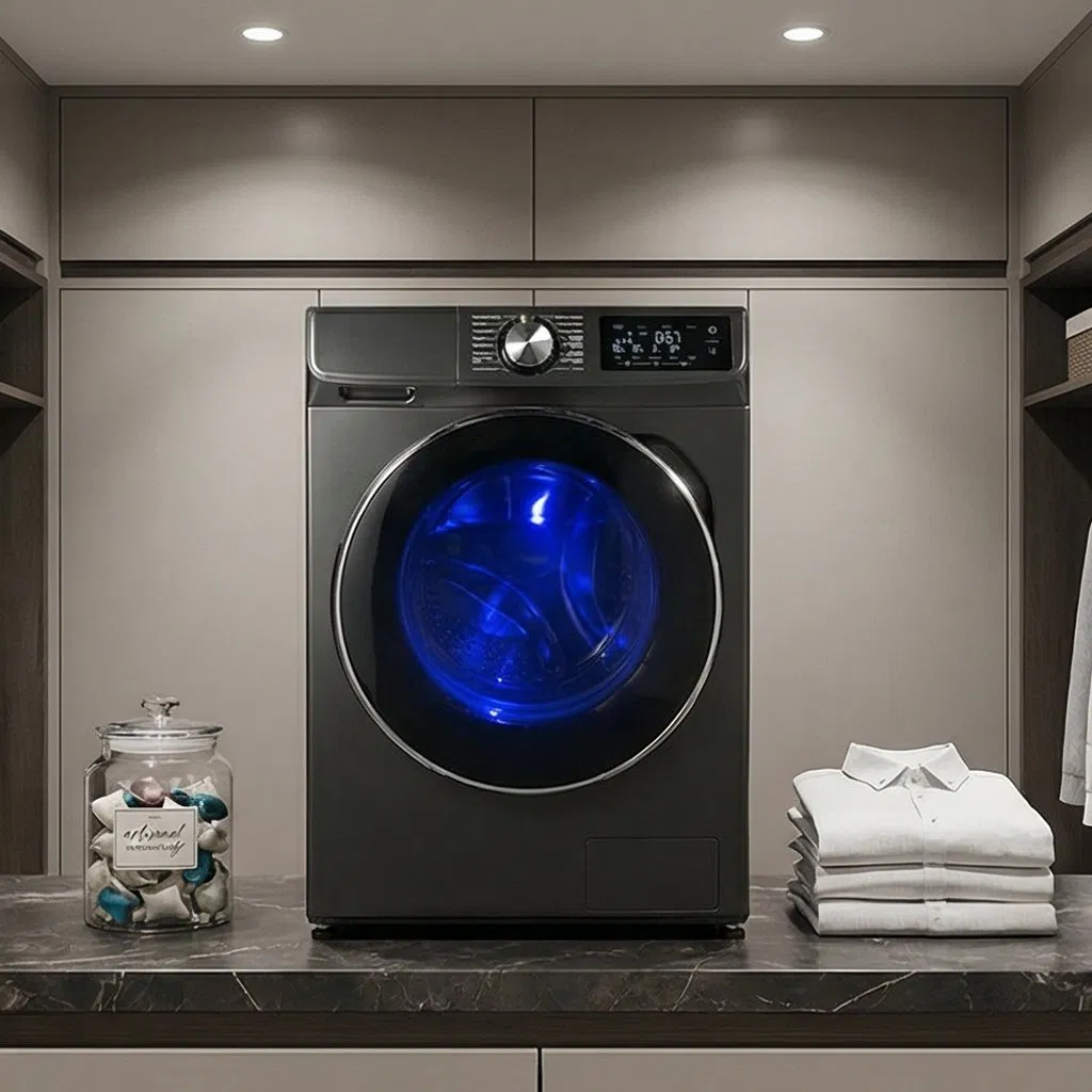 Compact 13 Kg White Washer Dryer Combo for Modern Homes