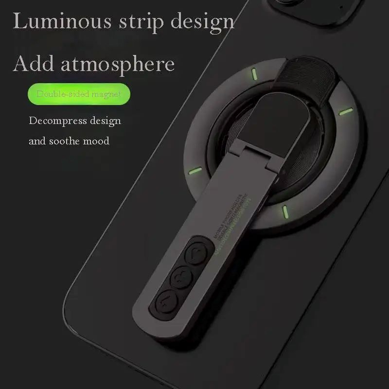 Compatible with Magsafe Magnetic Phone Grip Stand 360 Degree Rotating Dual Mobile Phone Holder for iPhone 16 PRO Max