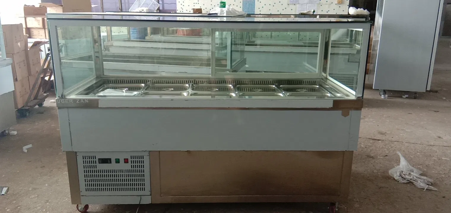 Junjian Customized Counter Work Bench Refrigerator with Chopping Block