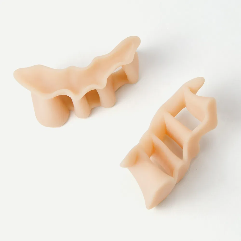 3 Holes Soft Silicone Medical Foot Care Toe Separator Relieve Foot Pain Bunion Corrector