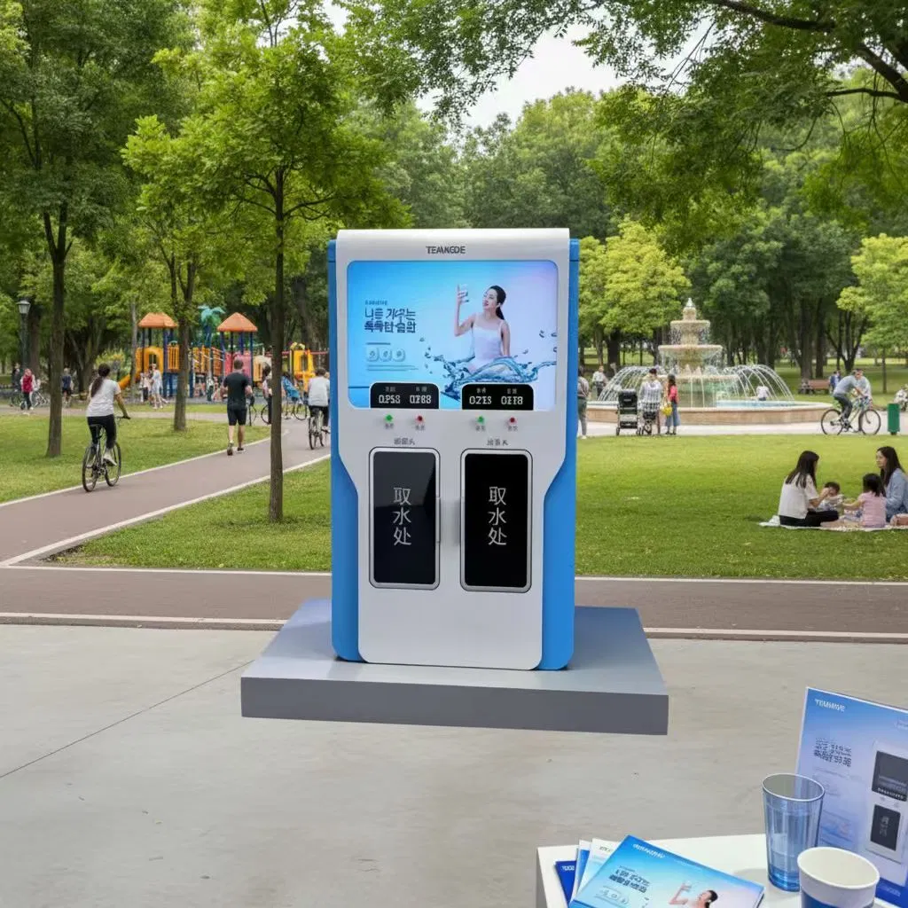 Digital Self-Service RO Water Dispenser Ice and Cold Purified Water Vending Machines
