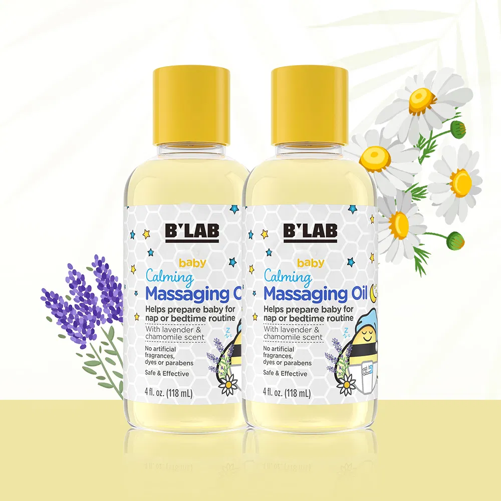 Private Label OEM ODM Chamomile and Lavender Baby Calming Massage Oil