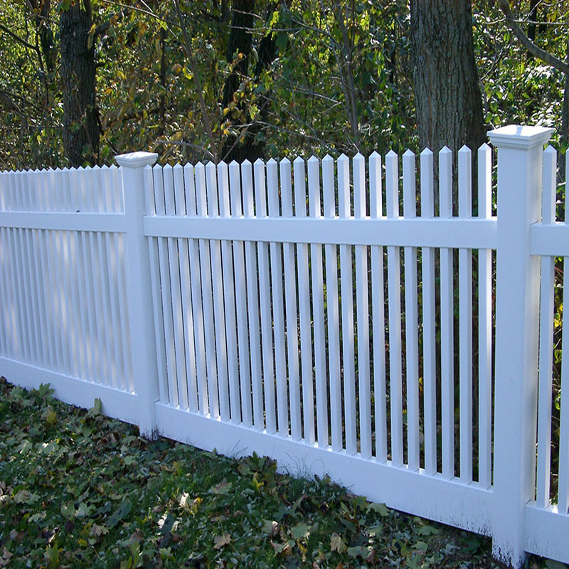 PVC Vinyl Picket Fence for Home and Garden, Picket Garden Fence
