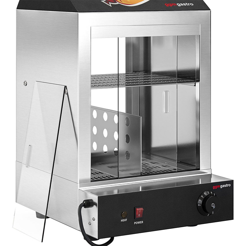 Stainless Steel Hot Dog Warming Showcase Food Warming for Restaurant Kitchen Cabinets