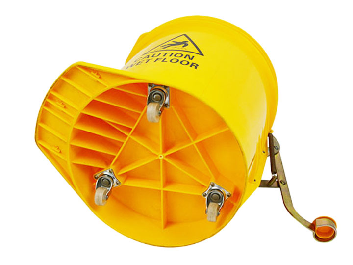 15L Foot Pedal Extracting Bucket Plastic Mop Bucket Wringer Trolley