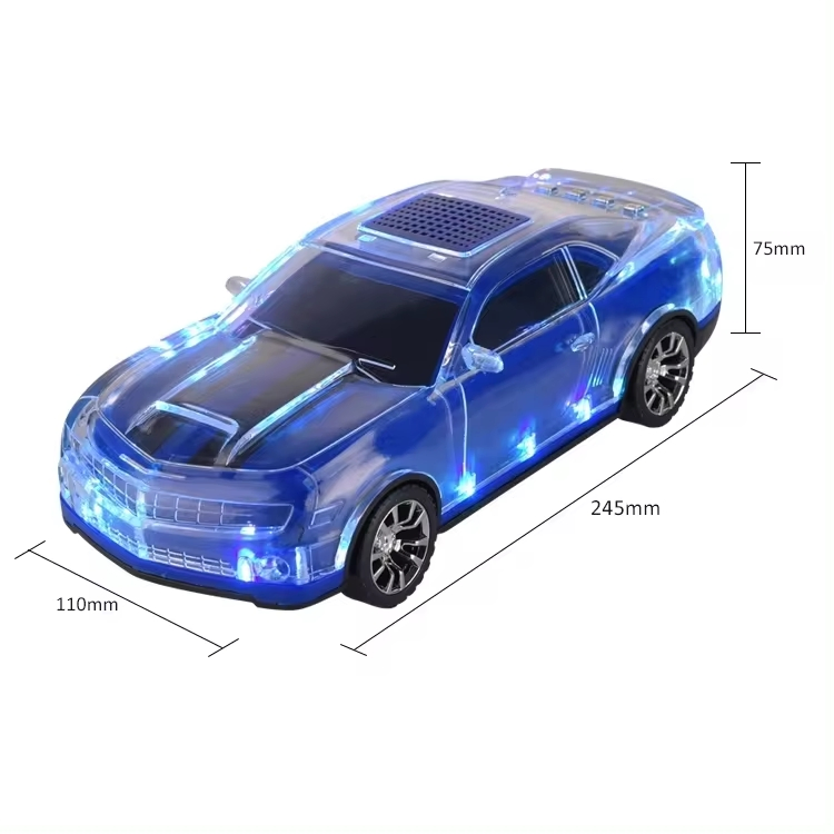Newest Fashion Car Shape Special Design Portable Mobile Music Wireless LED Speaker