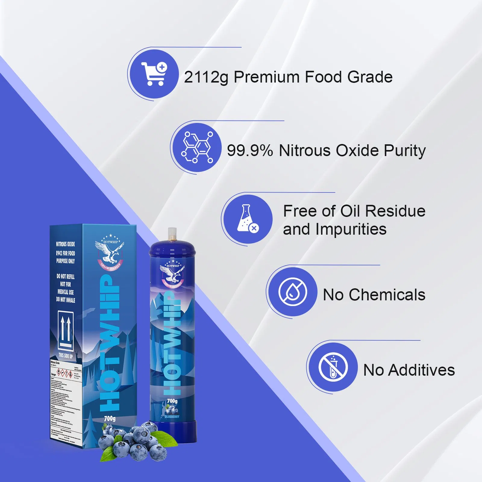 Nitrous Oxide Bulbs for Whipped Cream