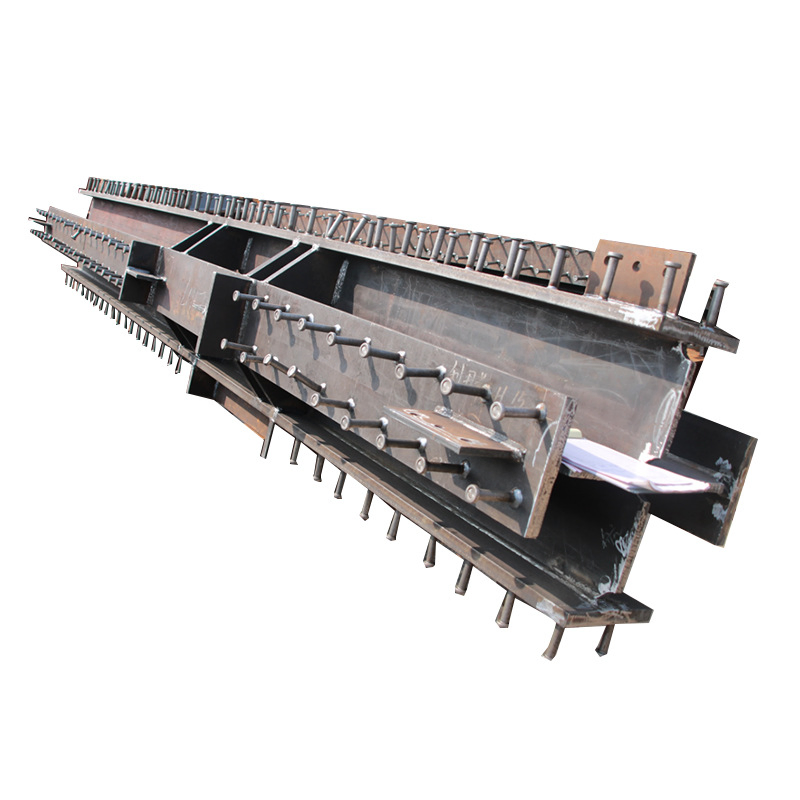 Customized Processing Cross Shaped Steel Columns Concrete Pouring of Steel Lattice Columns