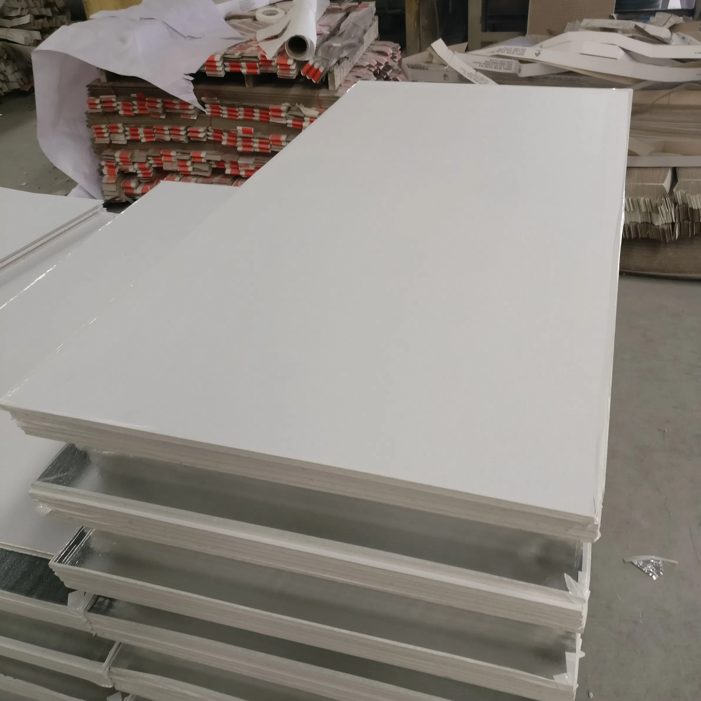 595X595mm PVC Vinyl Laminated Gypsum Ceiling Board False Ceiling Board