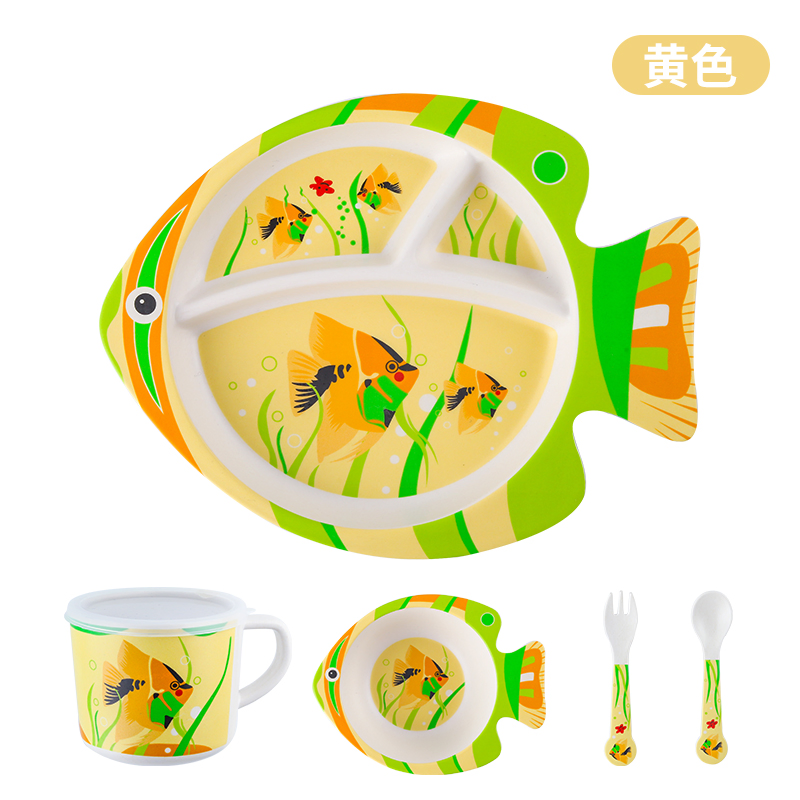 Aohea Osm Luxury Tableware Compartments Wholesale Baby Feeding Set Suction Bowl Spoon Dinnerware Supplies for Kid Dining Child Baby Silicone Spoon Set