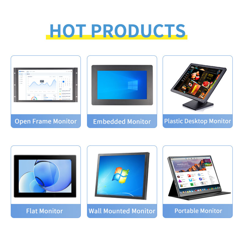 19 Inch 1280*1024 HDMI VGA AV BNC USB 4: 3 Screen TFT Vesa Wall Mounted Desktop Stand Industrial Factory POS CCTV Monitor