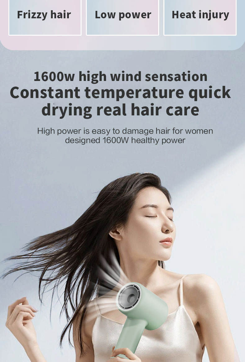High-Speed Salon Hair Dryer with Lonic Feature and Concentrator Nozzle