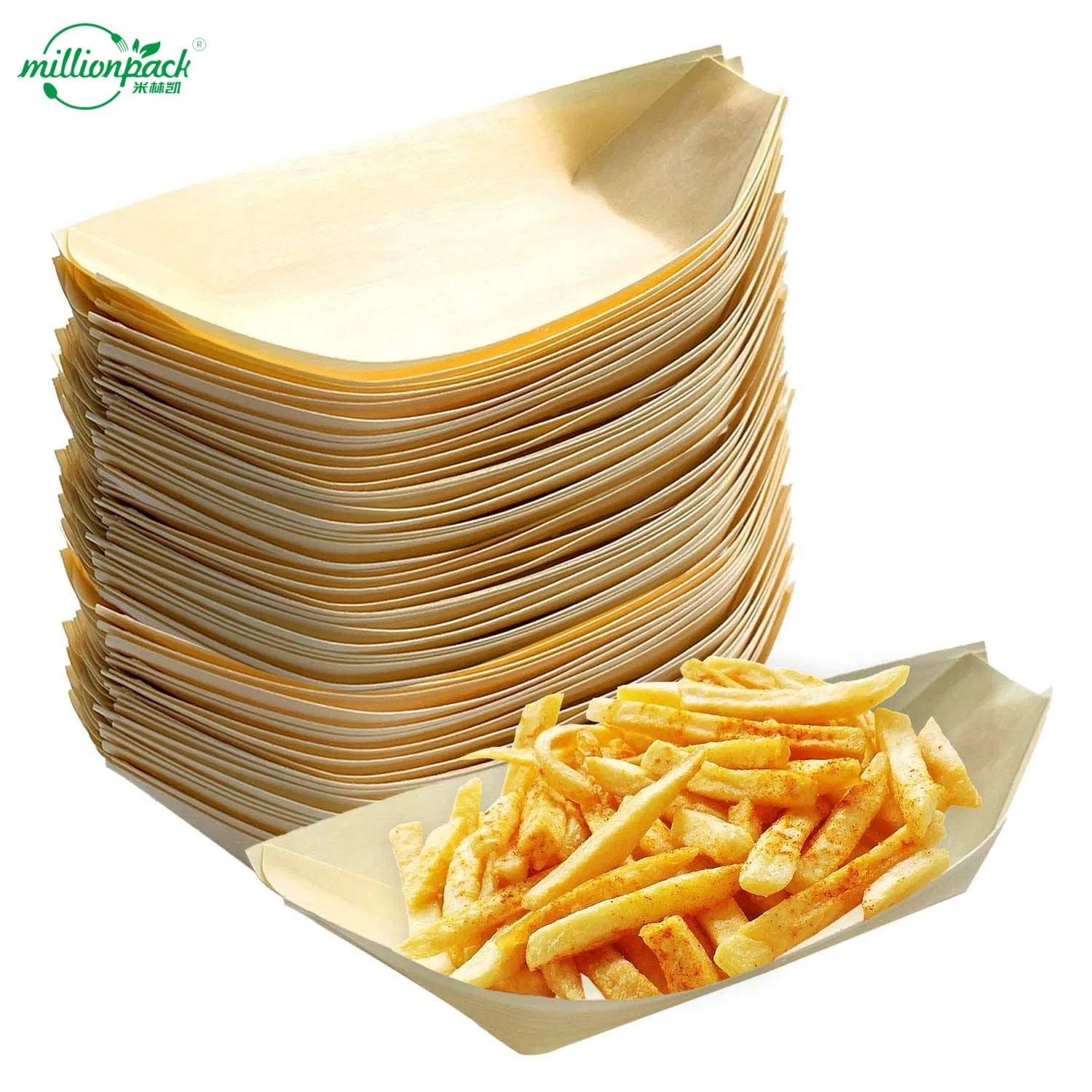 Eco-Friendly Molded Pulp Boat for Serving Nuts Snacks and Condiments