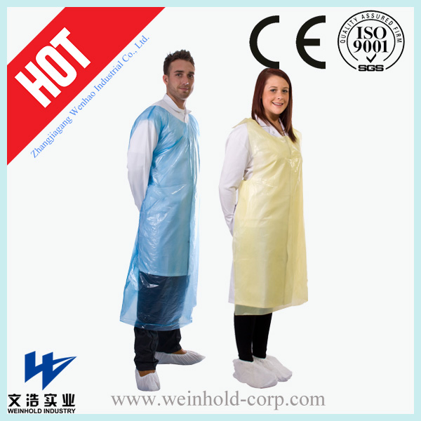 Disposable Plastic Apron Water Proof Aprons PE Kitchen Plastic Apron