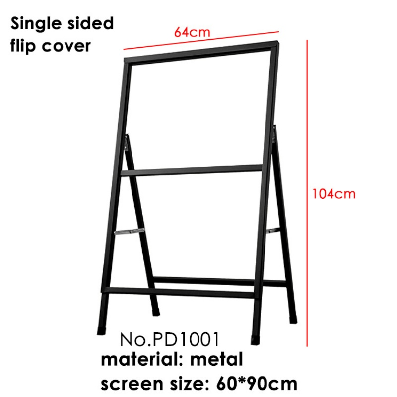 Foska Good Quality 60X90cm Metal Exhibition Stand Single Side Double Side Outdoor Poster Display Stand for Display
