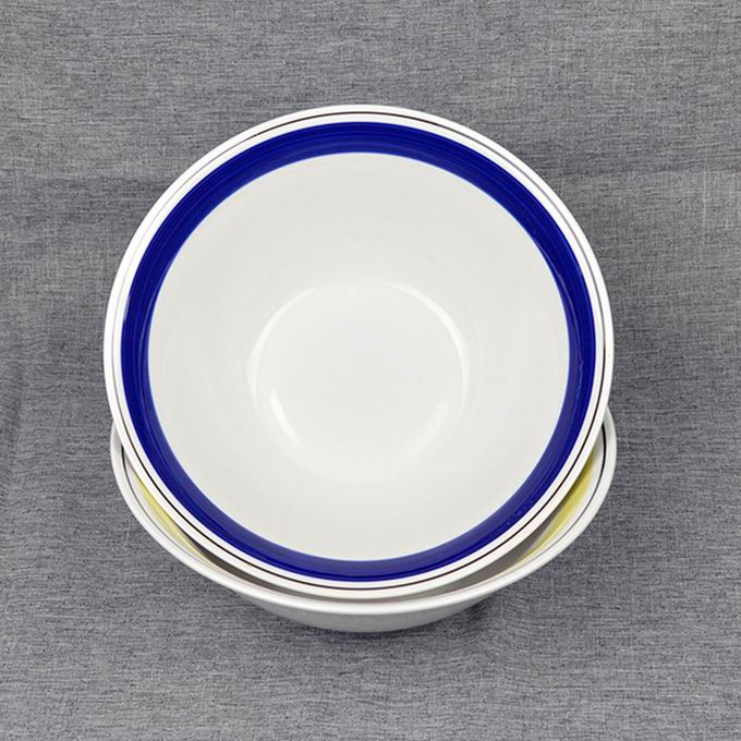 Salad Food Bowl 7"8" Color Line Porcelainware Ceramic Tableware