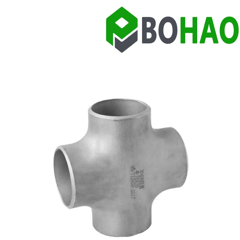 5 Inch Stainless Steel Pipe Fittings 304 Butt Welded Cross