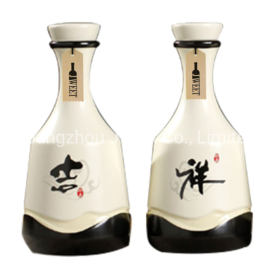 Custom Sake Bottle Wine Shouchu Olive Oil Ceramic Bottle