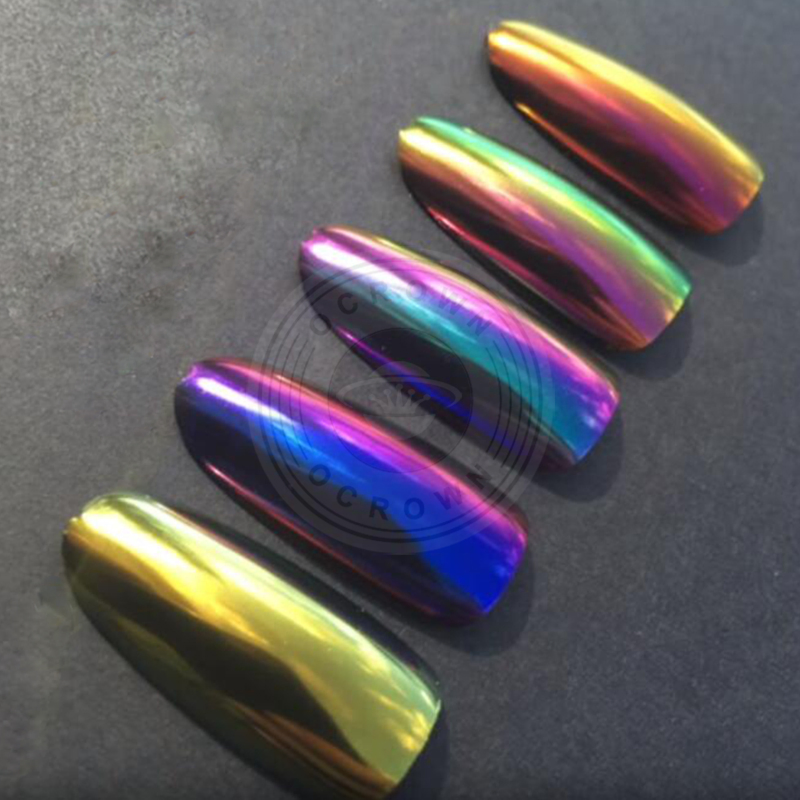 Cocktail Color Changing Chameleon Nail Gel Polish Pearl Pigment Mica Powder