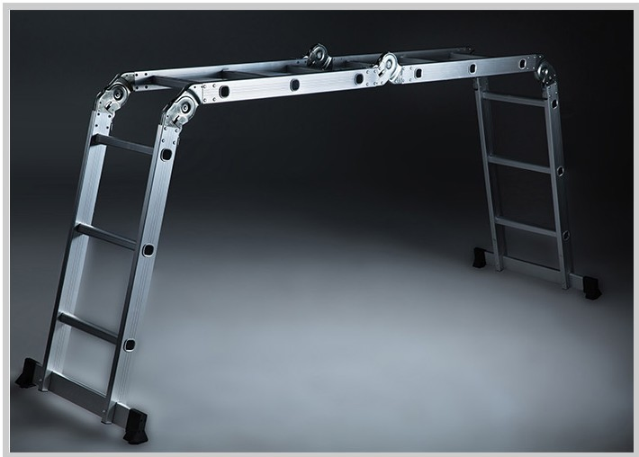 20FT Hot Sale Multi-Purpose Aluminum Foldable Joint Step Ladder (CE & EN131)