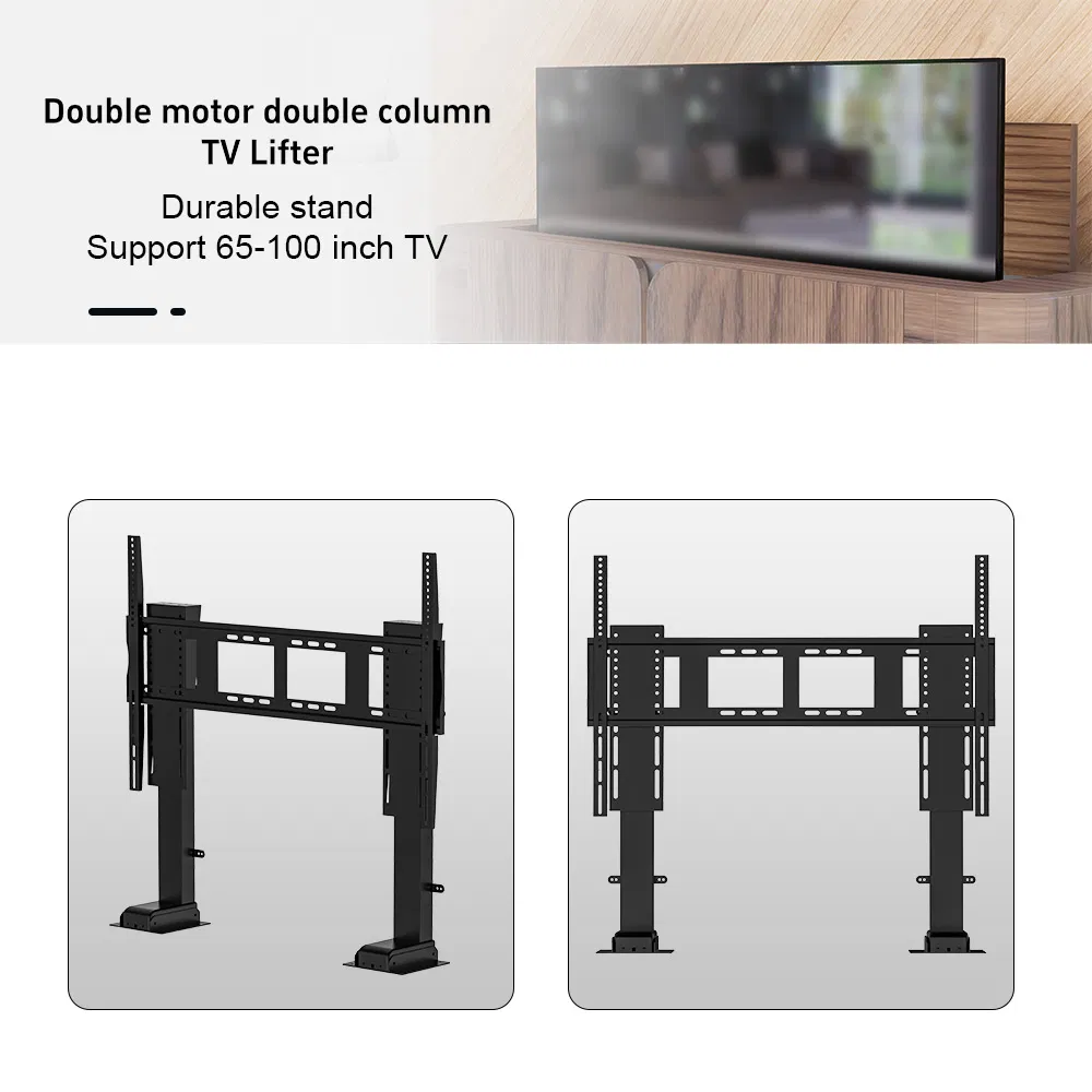 Electric Ceiling TV Mount Bracket for 52-100 Inch with Lift Feature