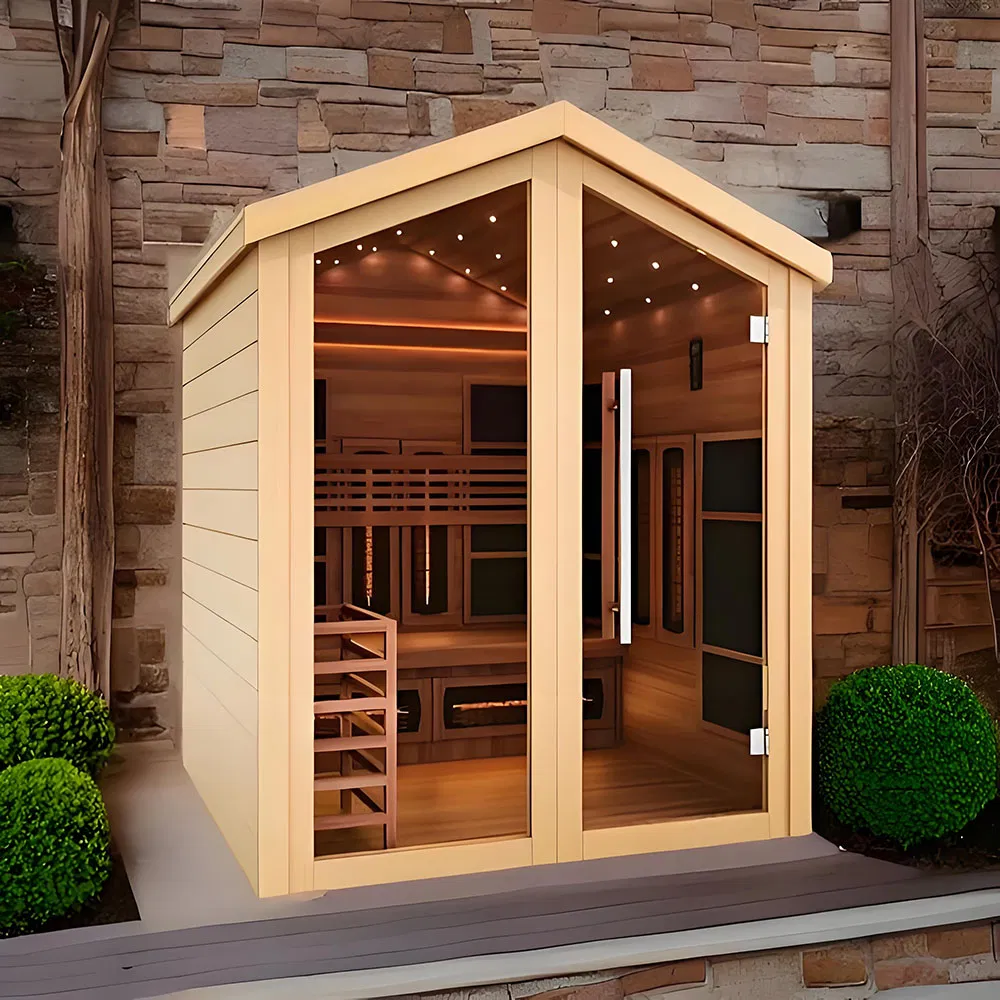 Инфракрасная сауна-бочка для улицы на 3 персоны