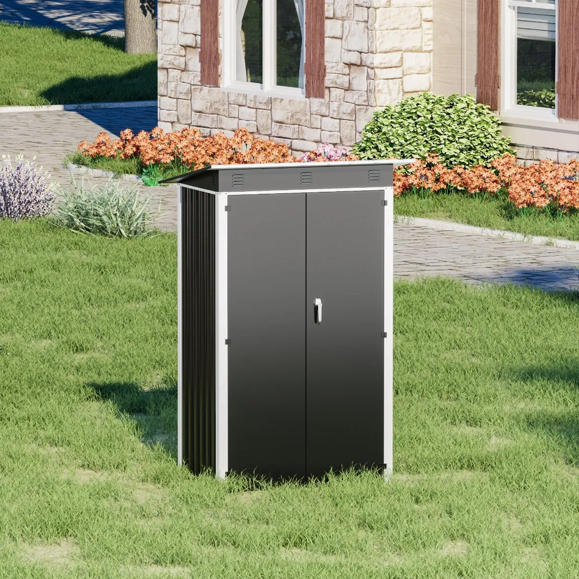 Metal Garden Storage Shed Tool Storage Customization Metal Garden Shed Outdoor Storage Shed Steel House Storage Shed