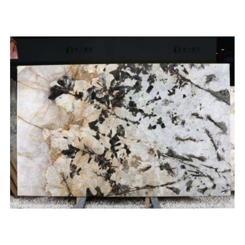 Manufacture Thin Pandora White Translucent Luxury Marble Tile Floor Natural Marble Slab Tile for Wall Panel