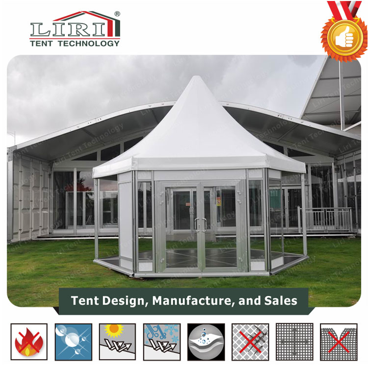 High Peak Multiside Tent with Glass Walls and ABS Wall for Outdoor Events
