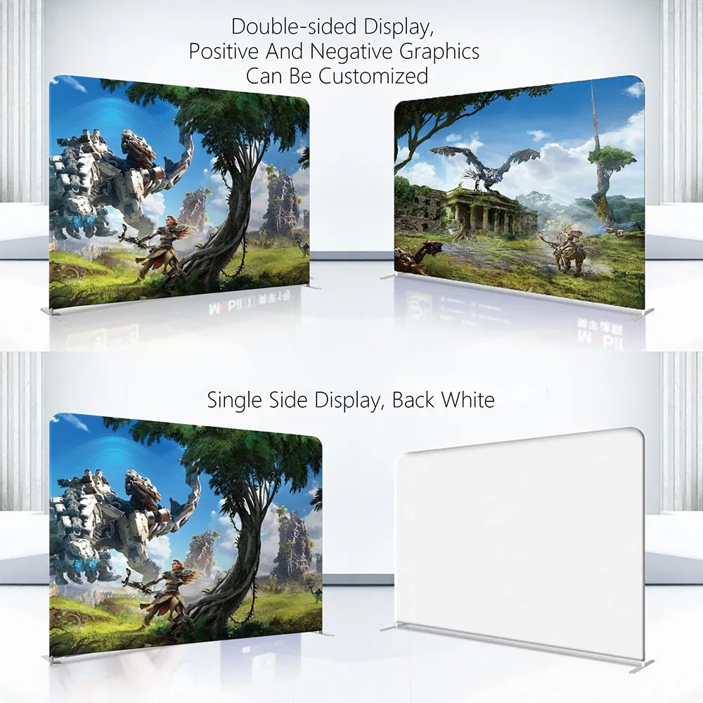 Event Wall Backdrop Banner Tension Fabric Backdrop Banner with Custom Graphics
