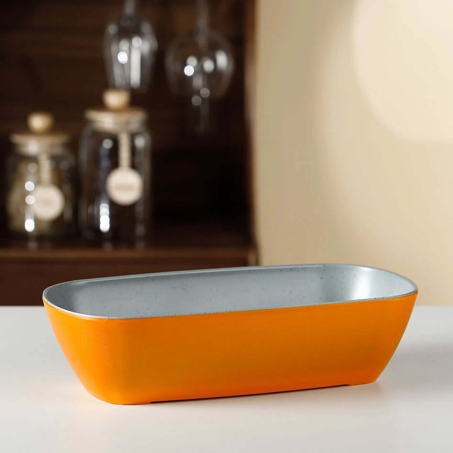 Newly Launch Melamine Durable Rectangular Colorful Serving Bowl for Restaurant Hotel Buffet Gn Size Melamine Dish