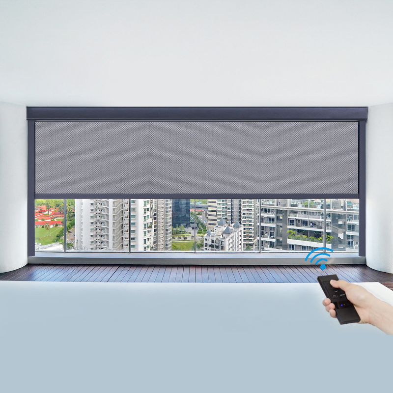 Custom Colors PVC Windows Dustproof Zip Screen Durable Manual Control Garden House Minimalist Blinds Shades & Shutters