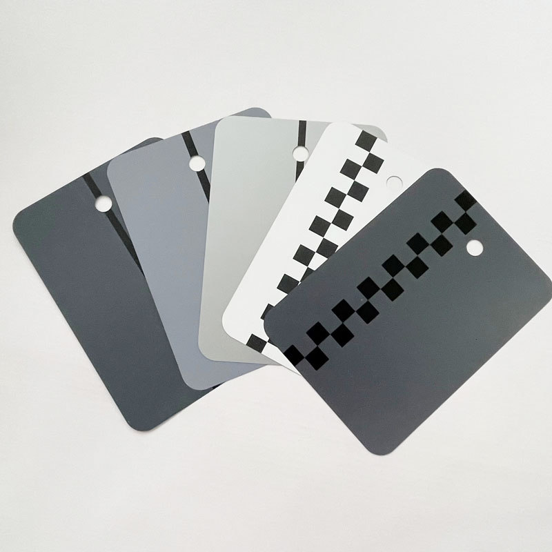 Automotive Refinish Black Checked Metal Test Panel Matching Metal Spray Our Cards for Car