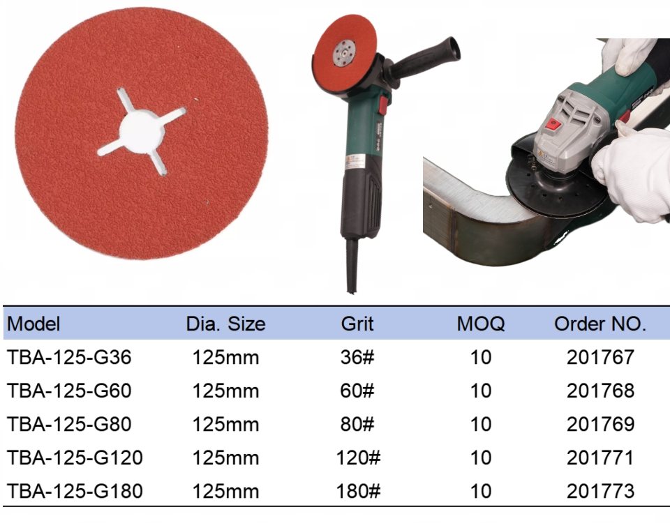 Grit 36 Vulcanized Fiber Paper Grinding Disc Used for Steel Surface Grinding