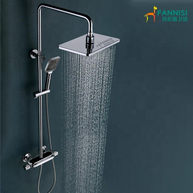 Thermostatic Water Saving Wall Mounted Waterfall Shower Set