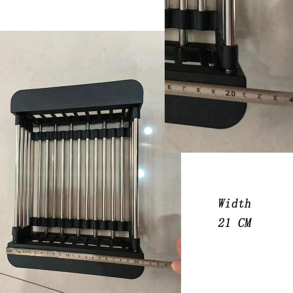 Wholesale Kitchen Sink Part Retractable Drain Basket Axial Fixing Flexible 304 Screw Locke Expansion Basket