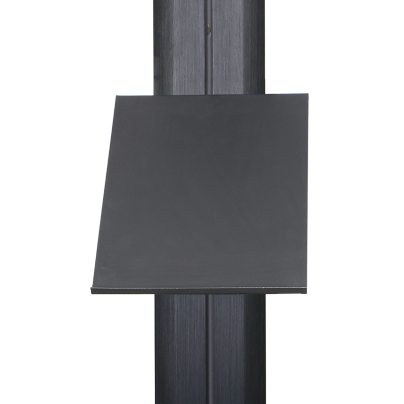 Hangingtv Column Parts Black / Silver Cheap A4 Document Shelf (DOC 001M)