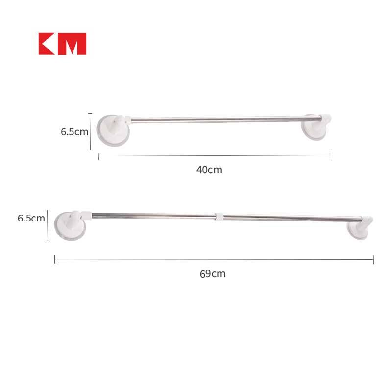 Km5044 Stainless Steel Slipper Towel Hanging Rack No Drill Houseware Daily Necessity