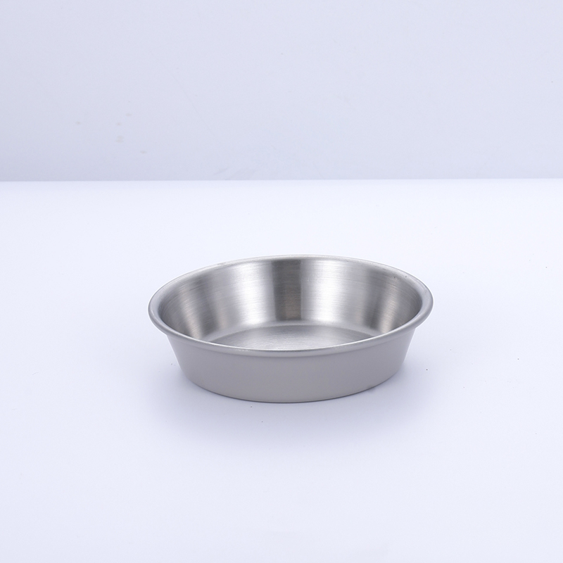 High Grade Dish Stainless Steel Sauce Dish with Exterior Painting